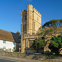 Buy canvas prints of St Giles Church, Chideock by Darren Galpin