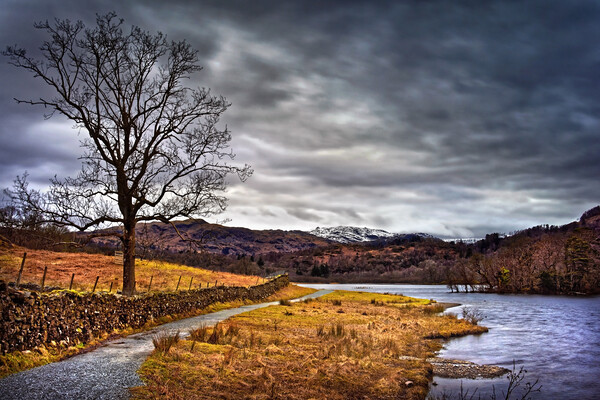 Rydal Water Picture Board by Darren Galpin