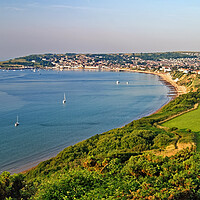 Buy canvas prints of Swanage Panorama by Darren Galpin