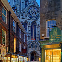 Buy canvas prints of York Minster from Minster Gates  by Darren Galpin