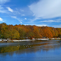 Buy canvas prints of Dearne Valley Country Park in Autumn by Darren Galpin