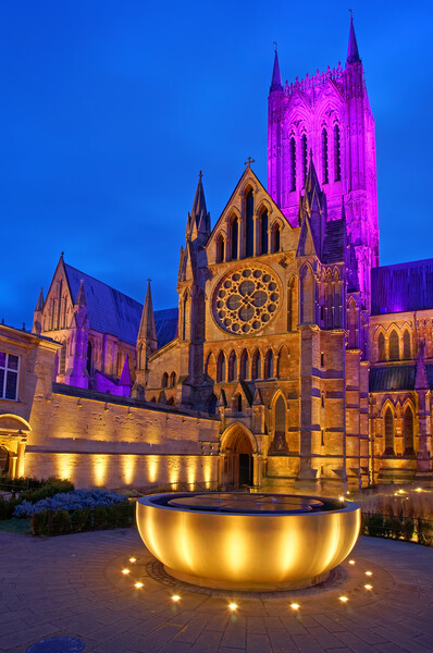 Lincoln Cathedral and Wishing Well Picture Board by Darren Galpin
