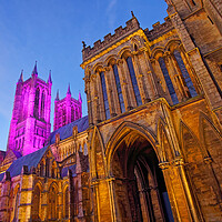 Buy canvas prints of Lincoln Cathedral with Advent Colours by Darren Galpin
