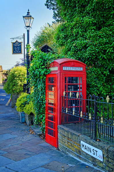Haworth Red Phone Box Picture Board by Darren Galpin