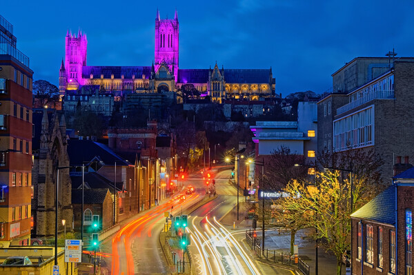 Lincoln Cathedral from Broadgate  Picture Board by Darren Galpin