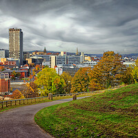 Buy canvas prints of Sheffield Skyline in Autumn by Darren Galpin