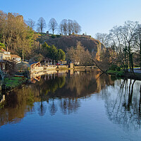 Buy canvas prints of River Nidd and Knaresborough Castle by Darren Galpin