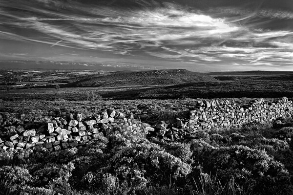 Burbage Moor and Houndkirk Hill  Picture Board by Darren Galpin
