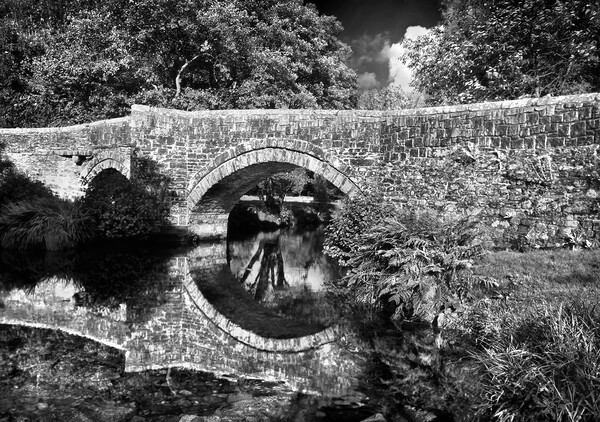 Huckworthy Bridge & River Walkham Picture Board by Darren Galpin