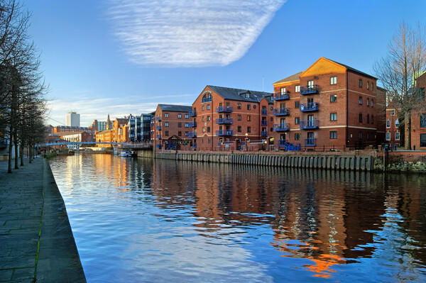 River Aire, Leeds Picture Board by Darren Galpin