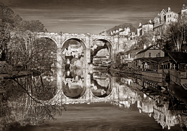 Knaresborough Viaduct and River Nidd Picture Board by Darren Galpin