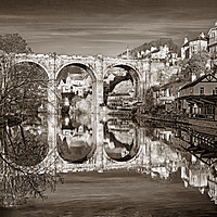 Buy canvas prints of Knaresborough Viaduct and River Nidd by Darren Galpin