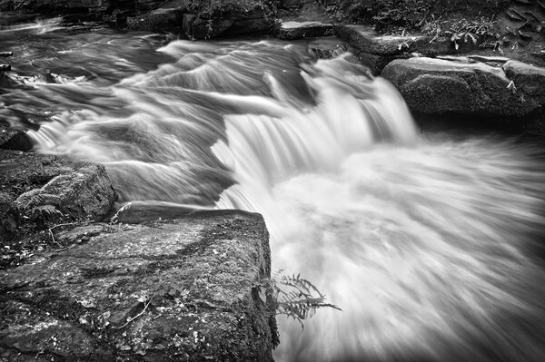 Rivelin Waterfall Picture Board by Darren Galpin