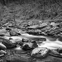 Buy canvas prints of East Lyn River  by Darren Galpin