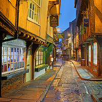 Buy canvas prints of The Shambles York at Night by Darren Galpin