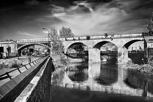 Norfolk Bridge and River Don  Picture Board by Darren Galpin