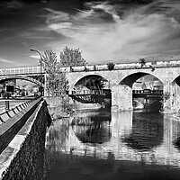 Buy canvas prints of Norfolk Bridge and River Don  by Darren Galpin