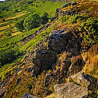 Buy canvas prints of View along Baslow and Curbar Edge by Darren Galpin