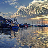 Buy canvas prints of Scarborough Harbour Sunrise North Yorkshire  by Darren Galpin