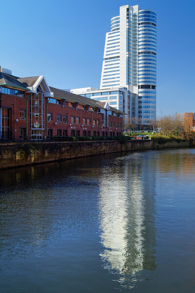 Bridgewater Place and River Aire in Leeds  Picture Board by Darren Galpin
