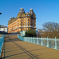 Buy canvas prints of Grand Hotel from Spa Bridge, Scarborough by Darren Galpin