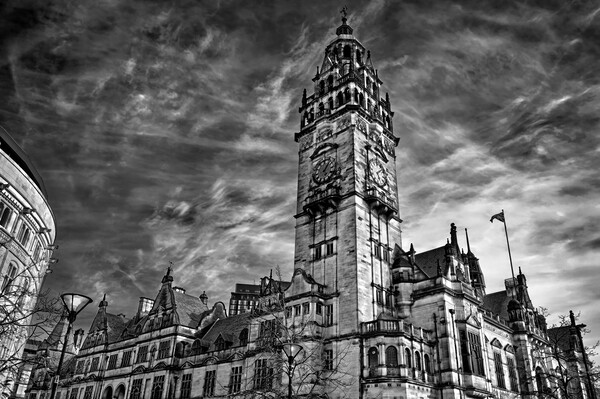  Sheffield Town Hall, South Yorkshire  Picture Board by Darren Galpin