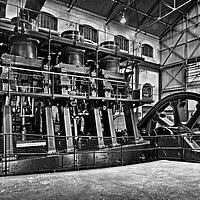 Buy canvas prints of River Don Engine, Sheffield by Darren Galpin