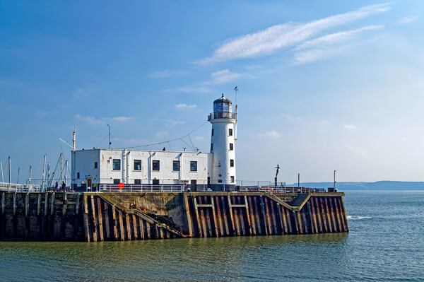 Scarborough Lighthouse North Yorkshire Picture Board by Darren Galpin