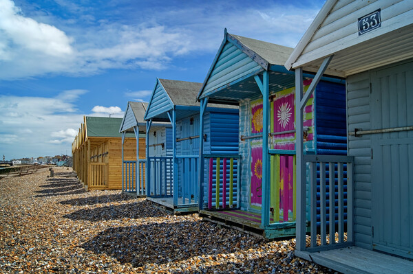 Beach Huts at Herne Bay Picture Board by Darren Galpin