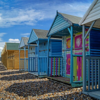 Buy canvas prints of Beach Huts at Herne Bay by Darren Galpin