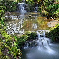 Buy canvas prints of Peasholm Park Waterfall, Scarborough by Darren Galpin