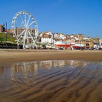 Buy canvas prints of Scarborough Big Wheel and Beach by Darren Galpin