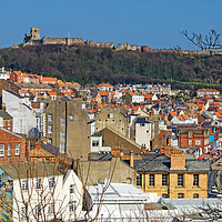 Buy canvas prints of Scarborough Old Town and Castle by Darren Galpin