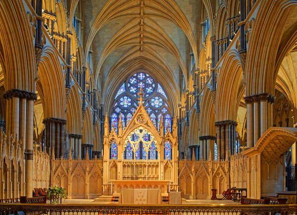 Lincoln Cathedral Altar Picture Board by Darren Galpin