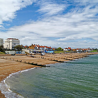 Buy canvas prints of Herne Bay Beach and Seafront by Darren Galpin