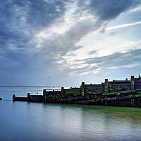 Buy canvas prints of Whitstable Groyne and Sea by Darren Galpin