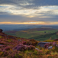 Buy canvas prints of Higger Tor Sunset  by Darren Galpin
