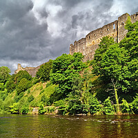 Buy canvas prints of Richmond Castle and River Swale by Darren Galpin