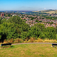 Buy canvas prints of The Bole Hills View, Crookes, Sheffield by Darren Galpin