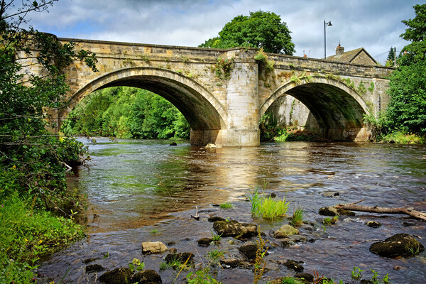 The Green Bridge and River Swale, Richmond Picture Board by Darren Galpin