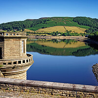 Buy canvas prints of Ladybower Tower and  Reservoir Reflections by Darren Galpin