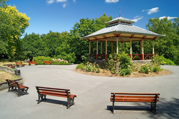 The Bandstand, Beaumont Park, Huddersfield  Picture Board by Darren Galpin