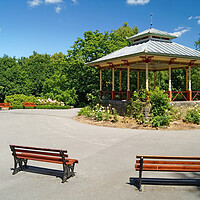 Buy canvas prints of The Bandstand, Beaumont Park, Huddersfield  by Darren Galpin