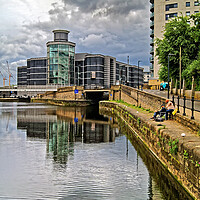 Buy canvas prints of Royal Armouries from Aire and Calder Navigation by Darren Galpin