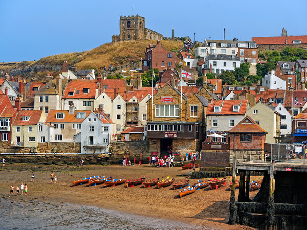 Whitby Harbour View Picture Board by Darren Galpin