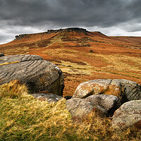 Buy canvas prints of Higger Tor and Carl Wark by Darren Galpin