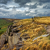 Buy canvas prints of Stanage Edge by Darren Galpin