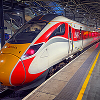 Buy canvas prints of The Azuma at Leeds Station by Darren Galpin