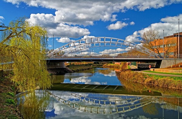 Third Way Bridge and River Tone, Taunton Picture Board by Darren Galpin