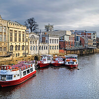 Buy canvas prints of River Ouse from Lendal Bridge, York  by Darren Galpin
